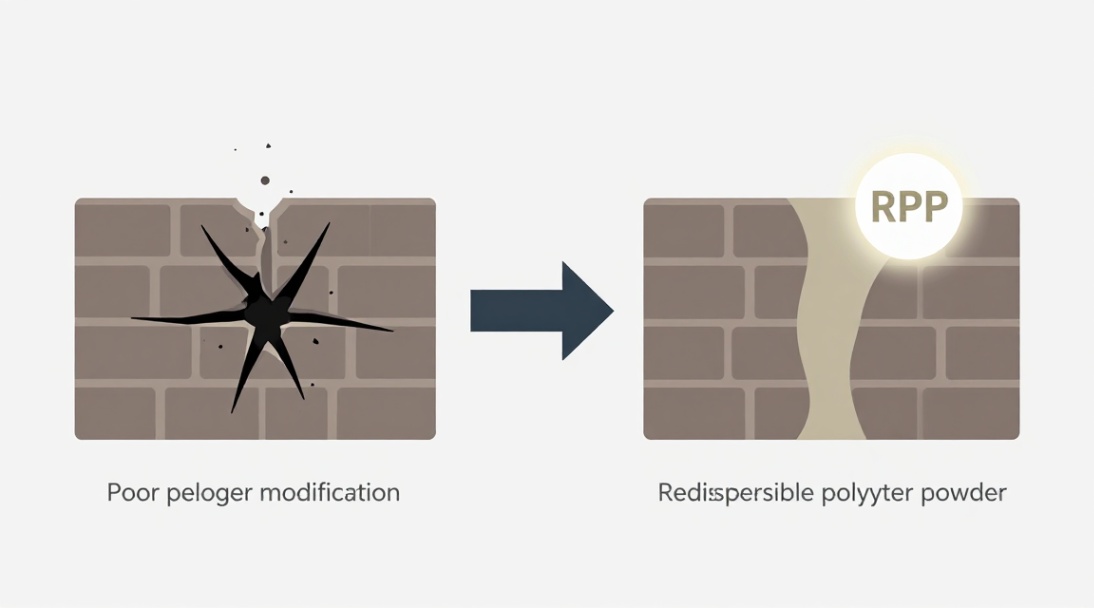 Postać 1: The difference polymer modification makes in mortar integrity.